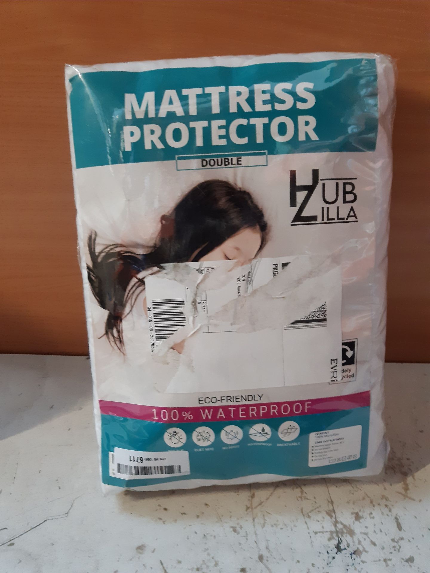 RRP £13.46 Hubzilla Waterproof Mattress Protectors Double Size- Soft - Image 2 of 2