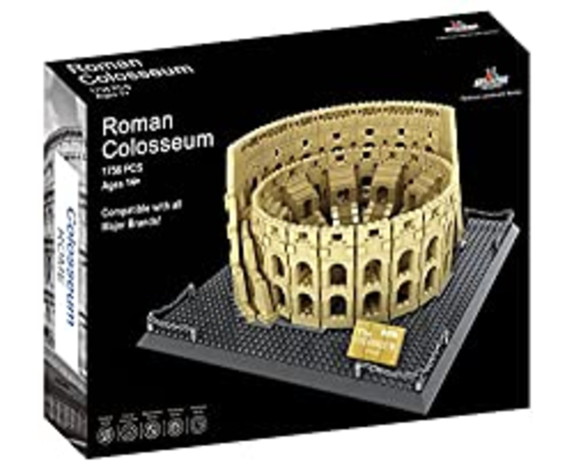 RRP £55.98 Roman Colosseum Building Block Set 1756-Pieces