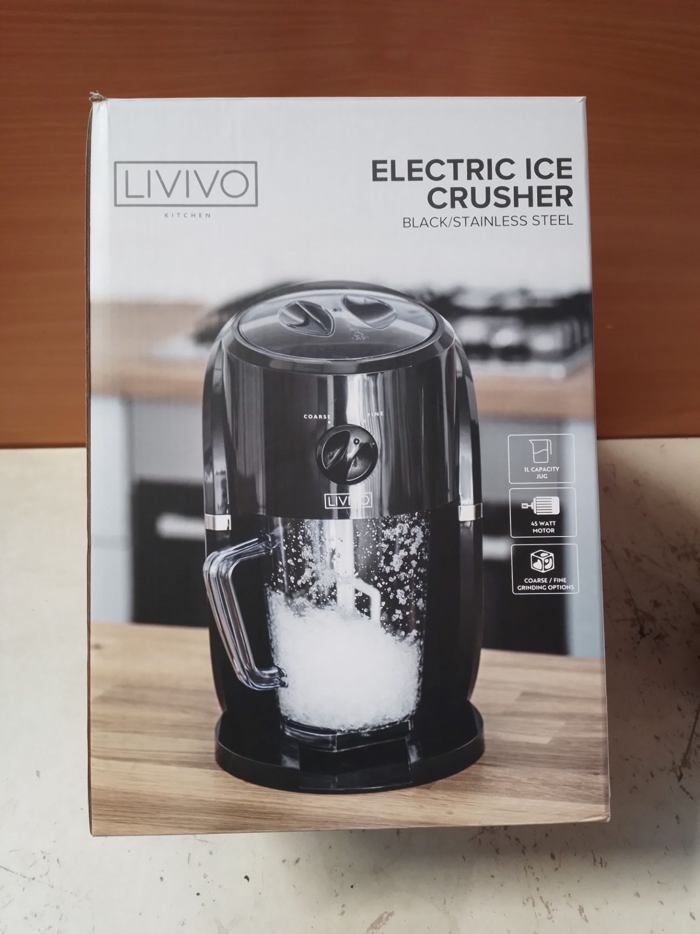 RRP £40.76 LIVIVO Electric Ice Crusher with Ice Scoop and Large - Image 2 of 2