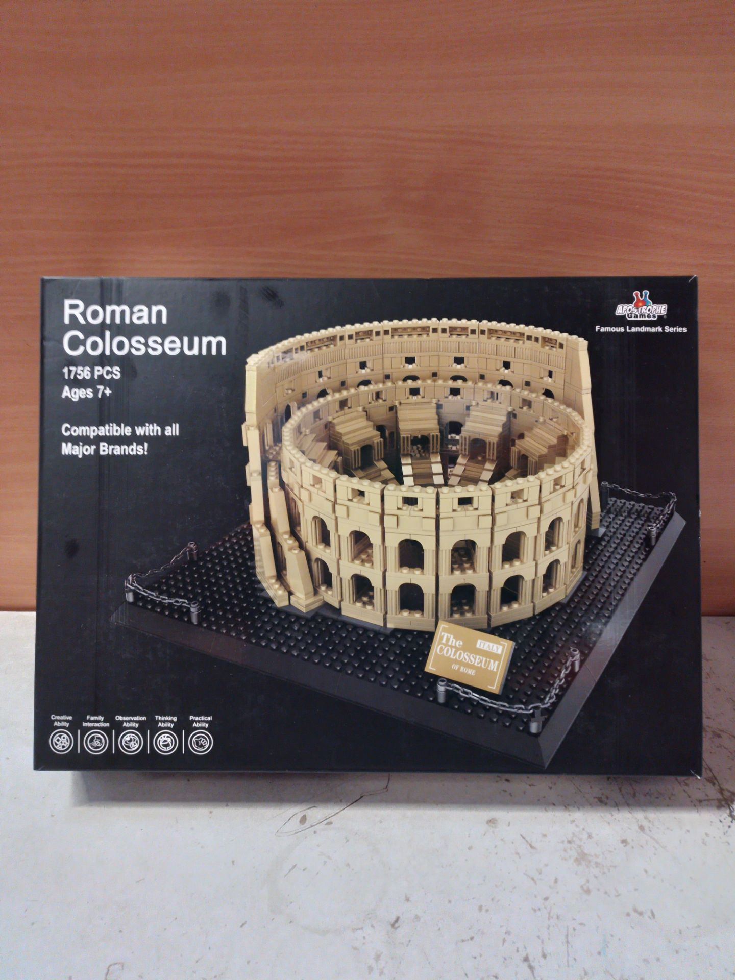 RRP £55.98 Roman Colosseum Building Block Set 1756-Pieces - Image 2 of 2