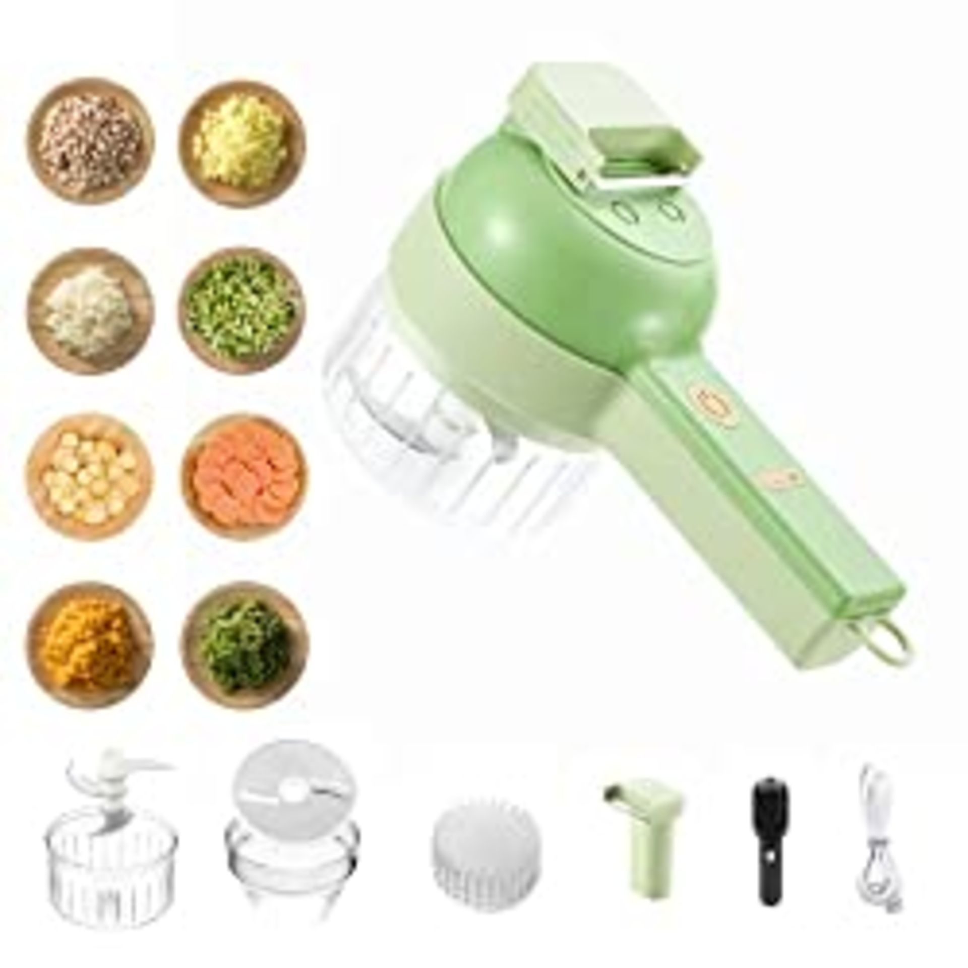 RRP £20.99 4 in 1 Handheld Electric Vegetable Cutter Set
