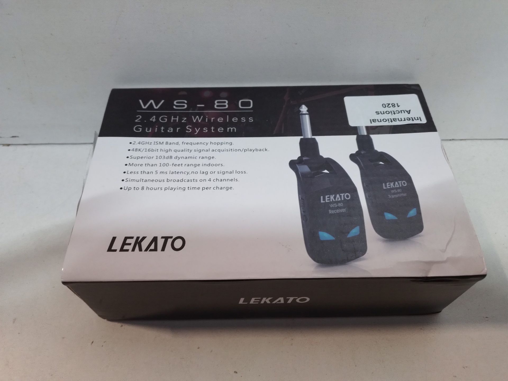 RRP £35.98 LEKATO 2.4GHz Guitar Wireless System 8Hs Runtime Wireless - Image 2 of 2