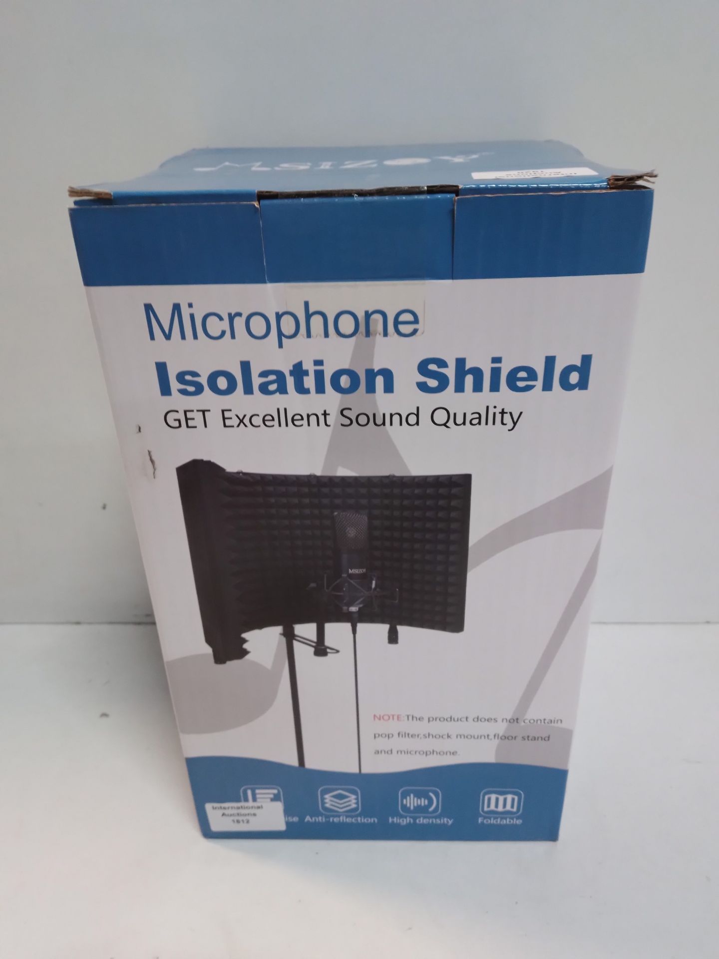 RRP £29.86 MSIZOY 5-panel Pink Foldable Studio Recording Microphone Isolation Shield - Image 2 of 2