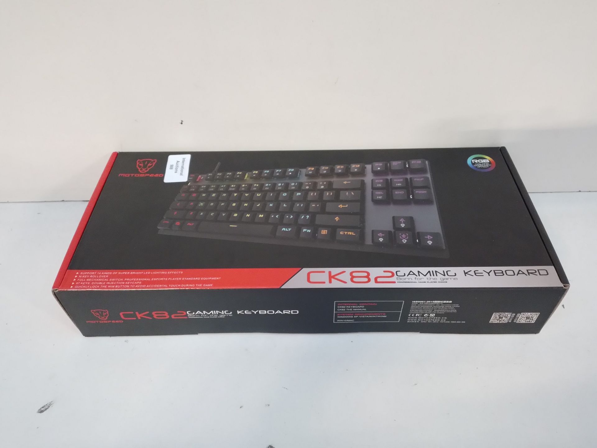 RRP £29.99 Motospeed Professional Gaming Mechanical Keyboard RGB - Image 2 of 2