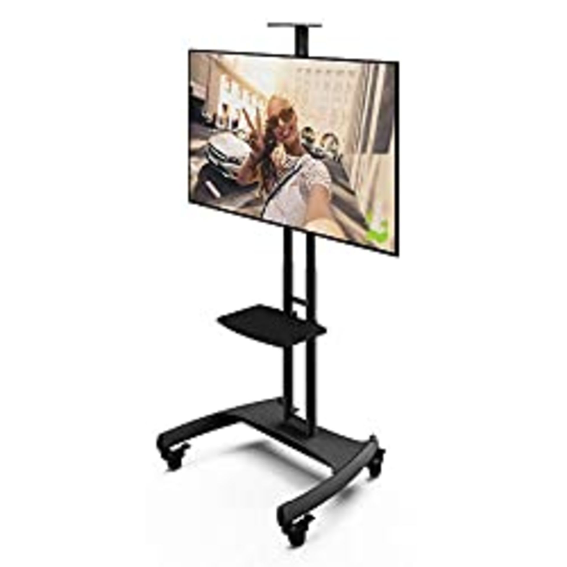 RRP £59.99 Kanto MTM65PL Mobile TV Stand with Mount for 37 to 65 inch Flat Panel Screens