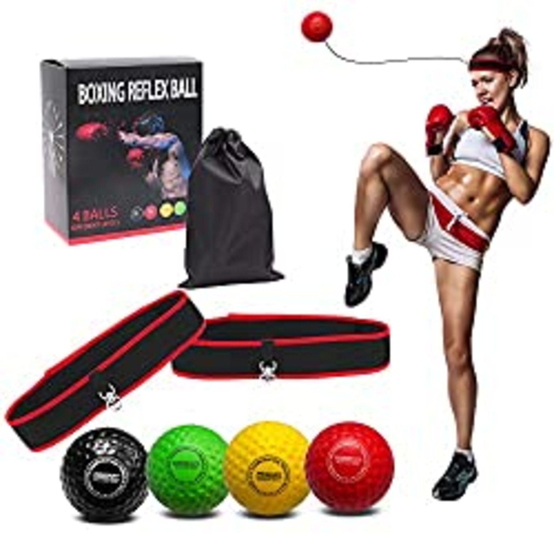 RRP £15.98 Faletony Boxing Reflex Ball Set for Adults and Kids