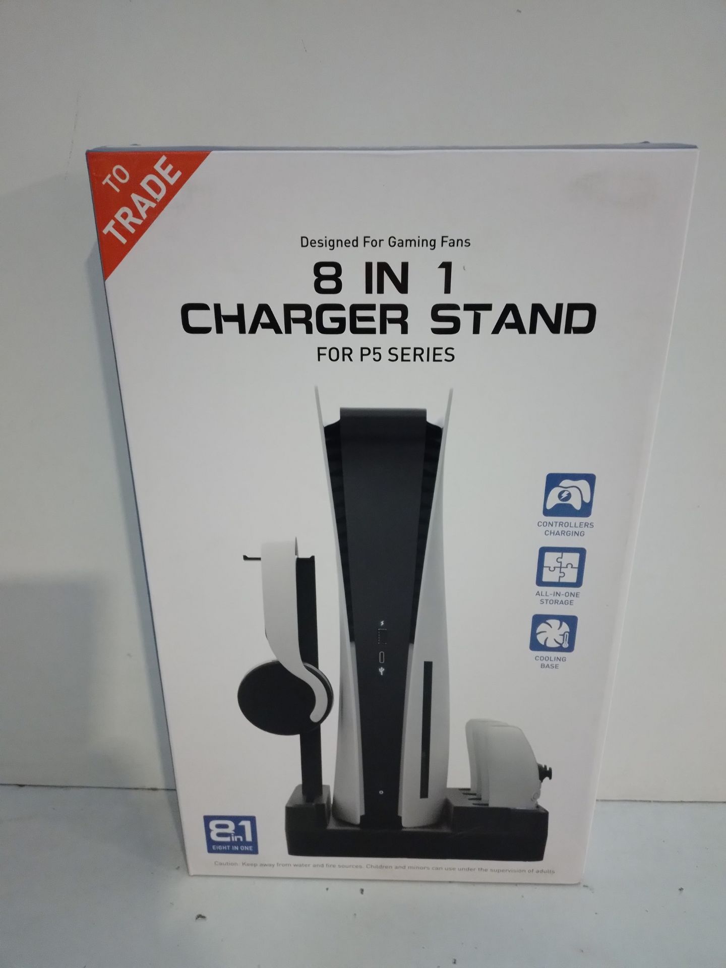 RRP £25.88 WANNABE PS5 Stand With Lighting Cooling Fan and Dual - Image 2 of 2