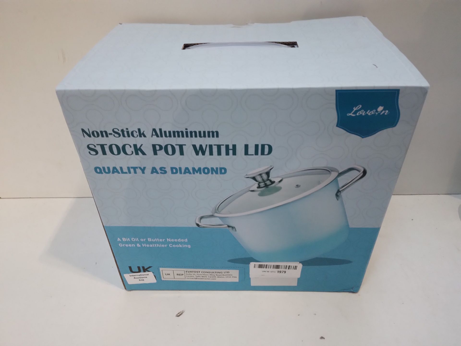 RRP £39.98 LovoIn 6.6L Stock Pot with Lid - Image 2 of 2