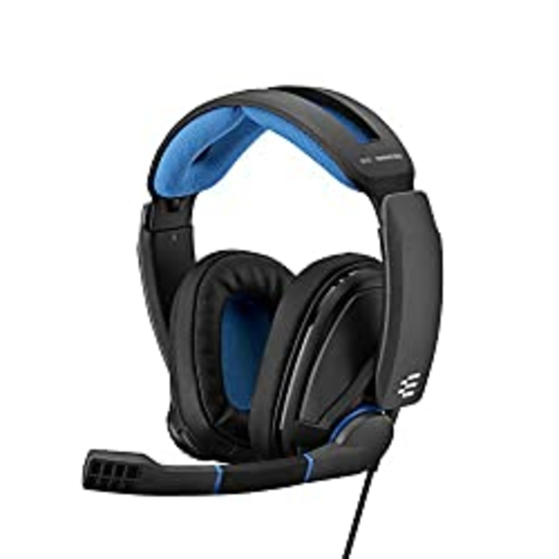 RRP £39.94 Sennheiser GSP 300 Closed Acoustic Gaming Headset - Black/Blue, Around Ear