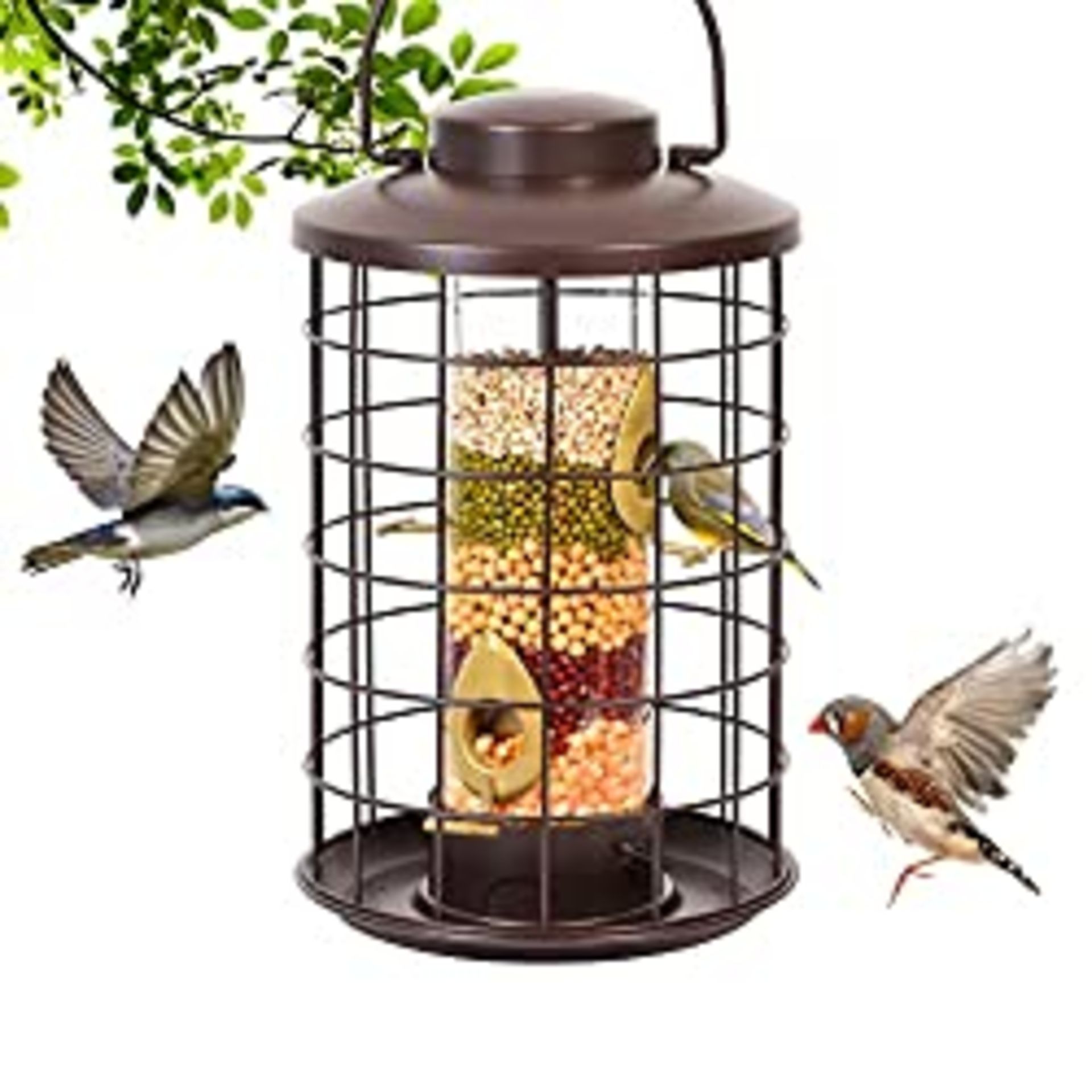 RRP £29.88 Caged Bird Feeders