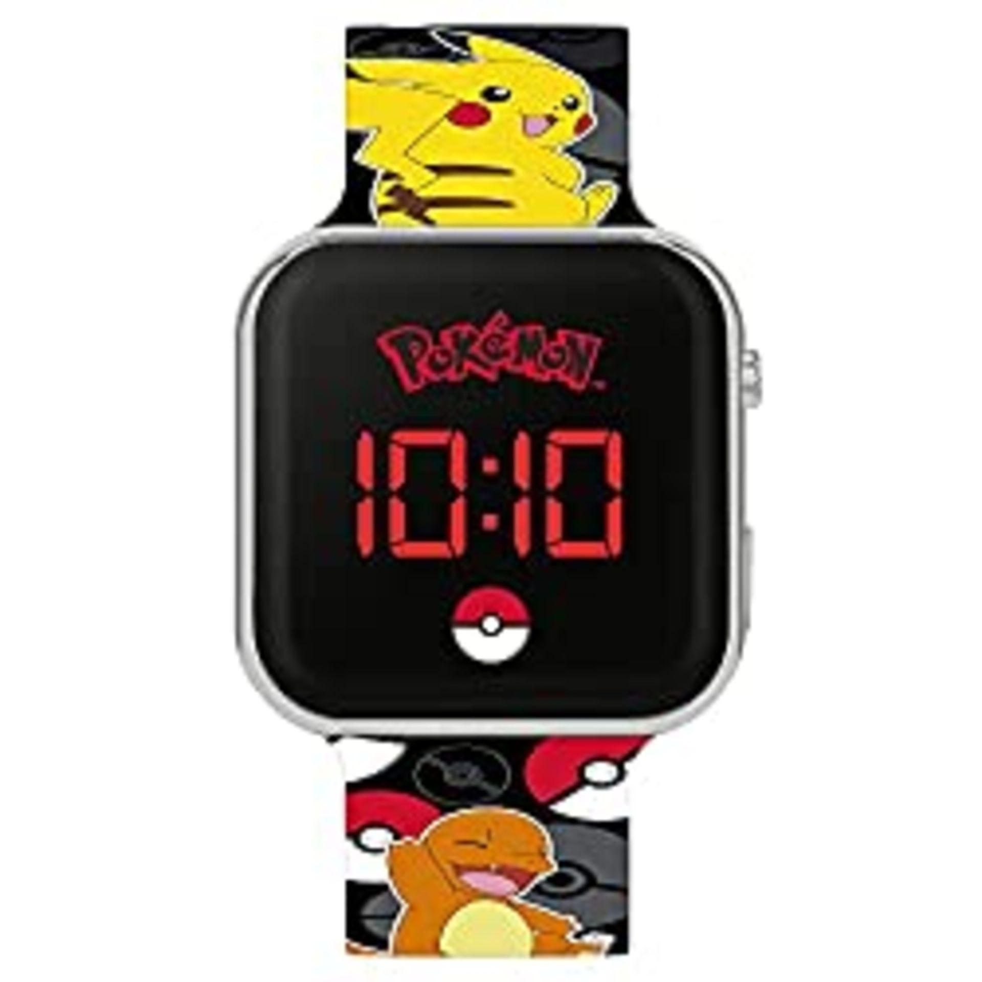 RRP £10.02 Pokemon Boy's Digital Quartz Watch with Silicone Strap POK4322
