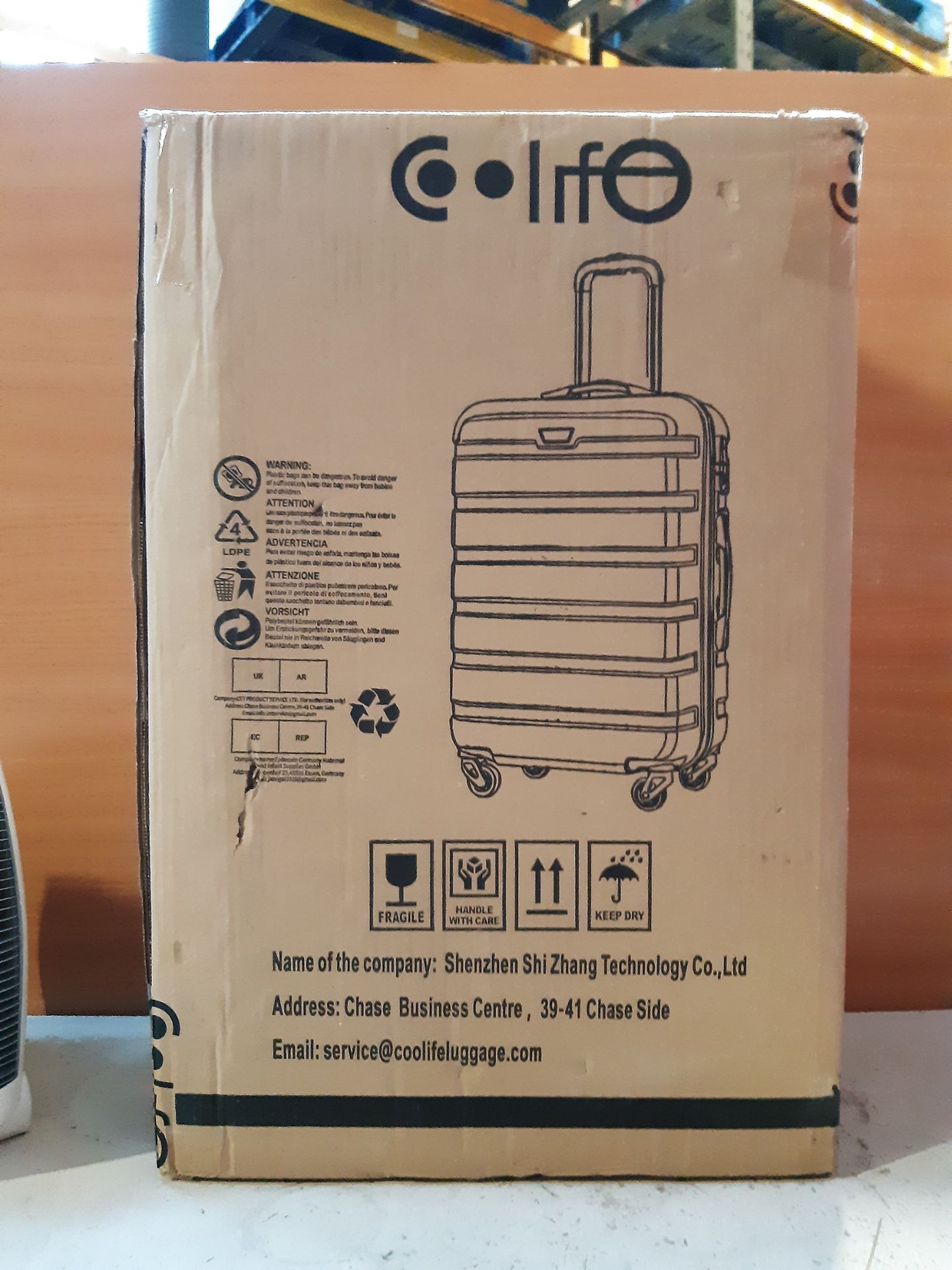 RRP £69.98 COOLIFE Suitcase Trolley Carry On Hand Cabin Luggage - Image 2 of 2