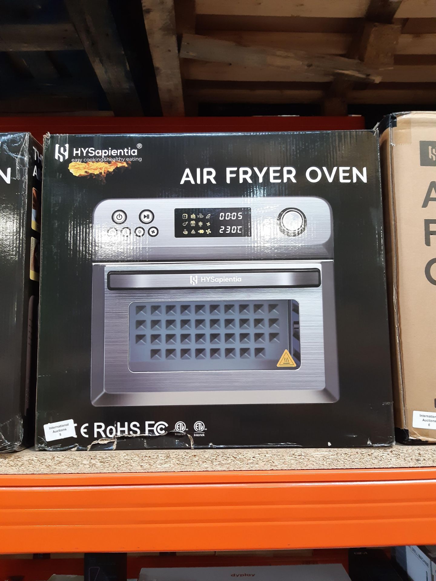 RRP £179.99 HYSapientia Air Fryer Oven 25L With Rotisserie Large - Image 2 of 2