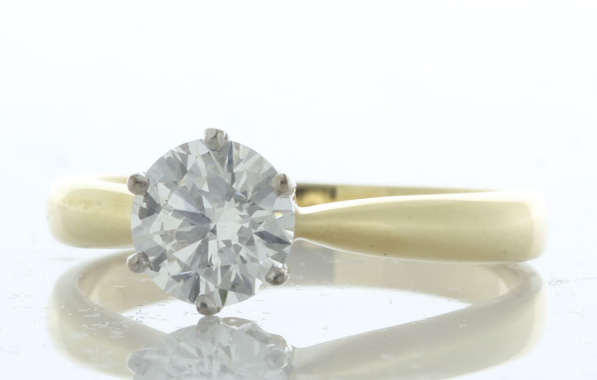 18ct Yellow Gold Single Stone LAB GROWN Diamond Ring 1.01 Carats - Valued By IDI £8,950.00 - A - Image 2 of 5