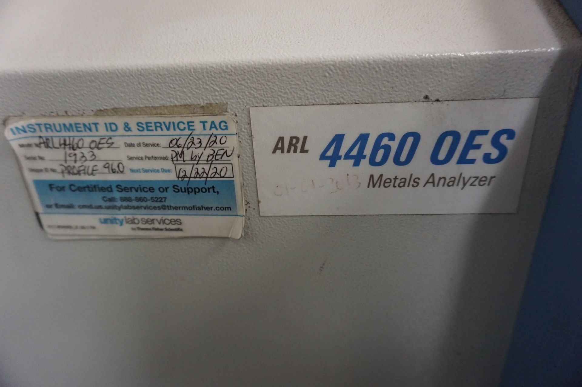 THERMO SCIENTIFIC ARL4460 OES METALS ANALYZER - Image 4 of 6