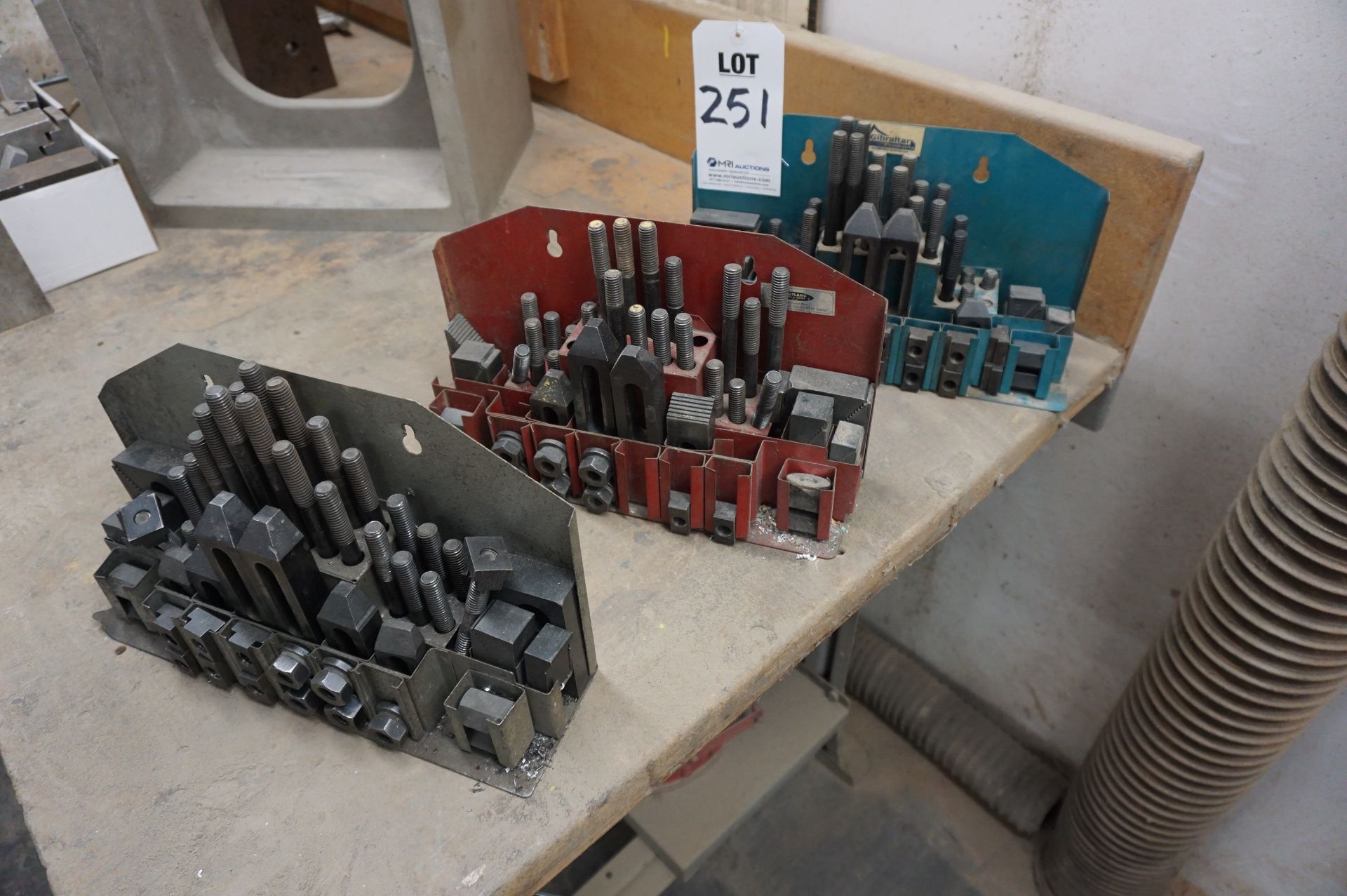 (3) CLAMPING HARDWARE SETS, PARTIAL
