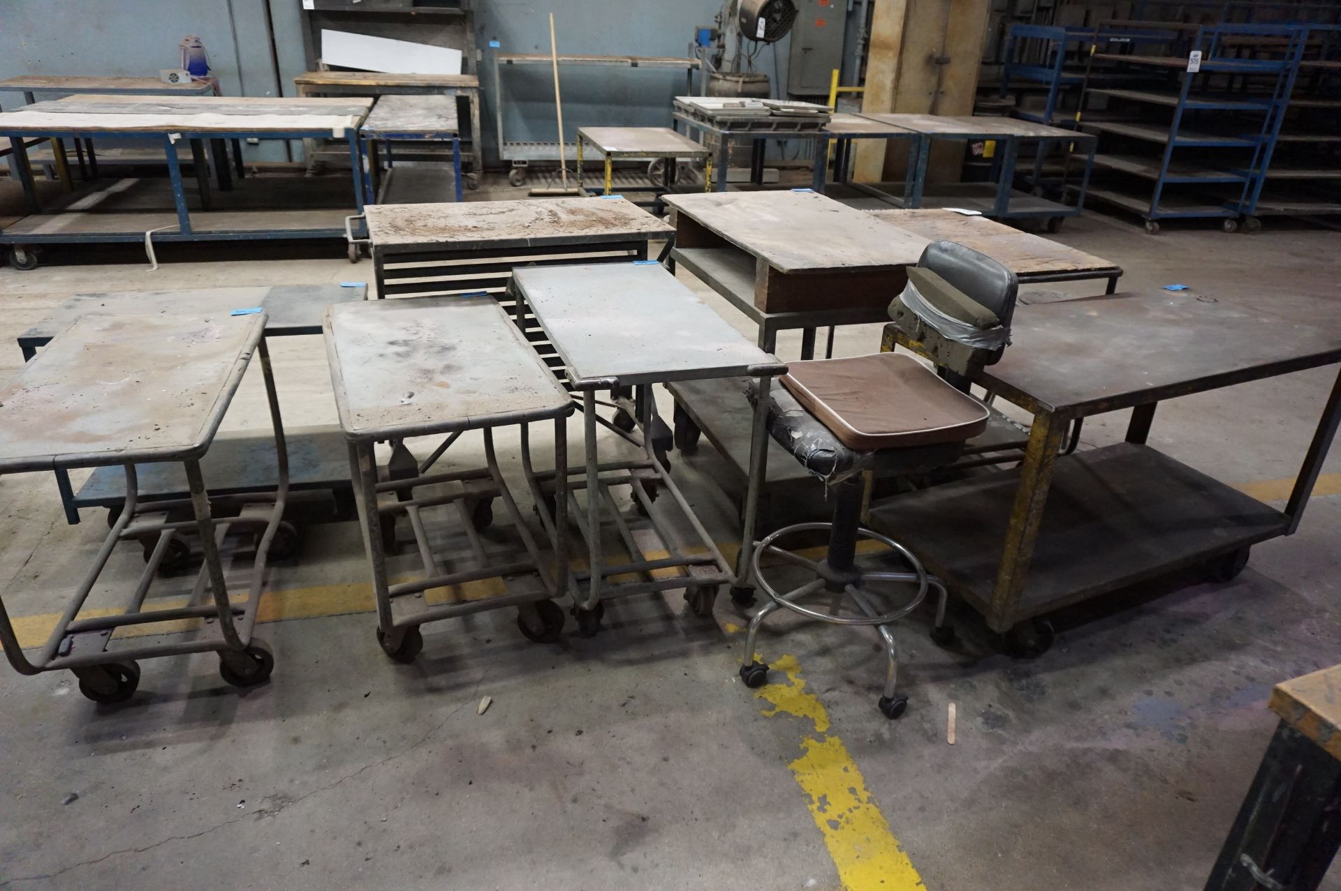 LOT TO INCLUDE (6) CARTS (1) STOOL **Rigging provided exclusively by Golden Bear Services. Loading - Image 2 of 2