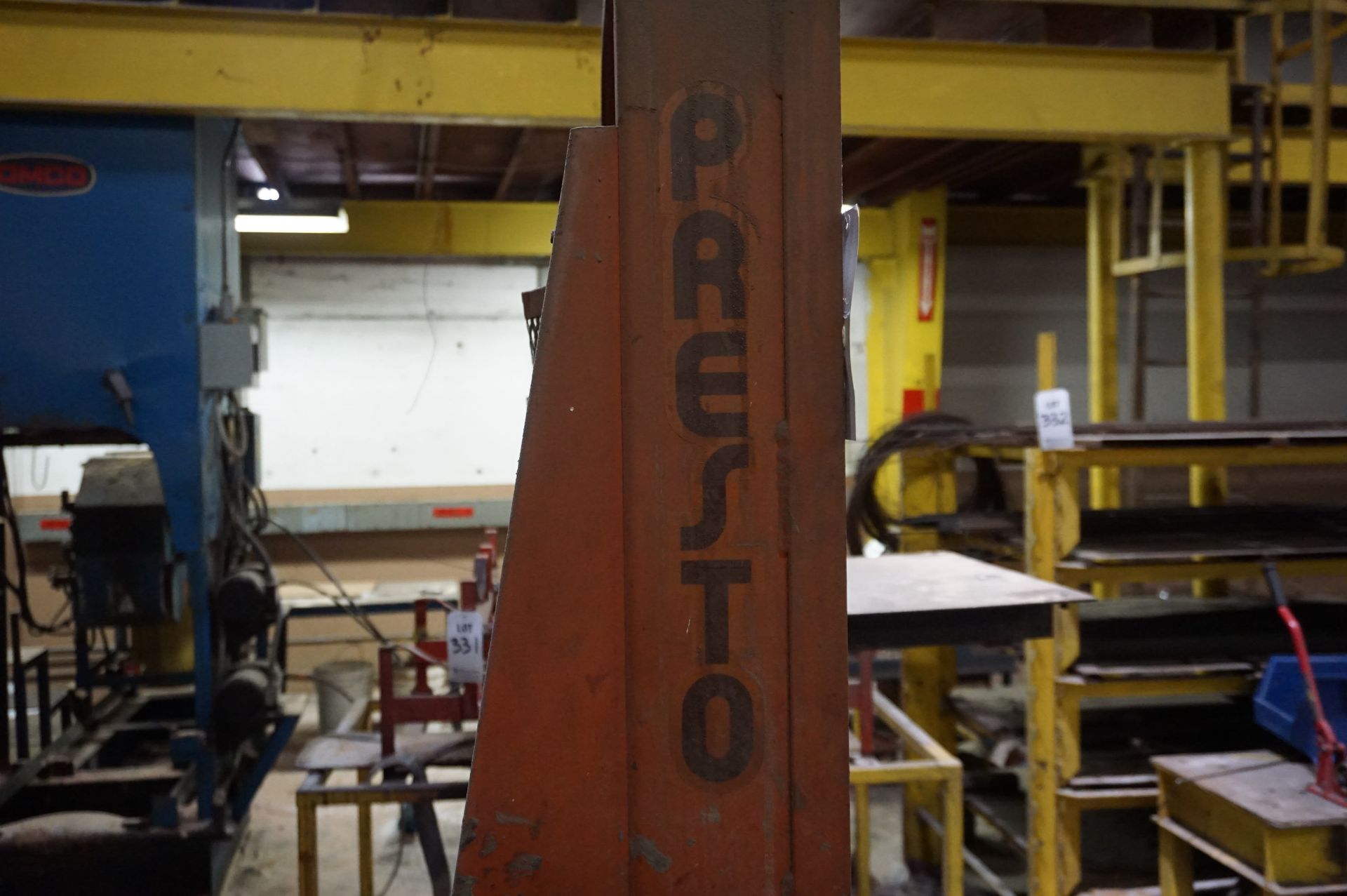 PRESTO WALK BEHIND HYDRAULIC STACKER LIFT **Rigging provided exclusively by Golden Bear Services. - Image 2 of 2