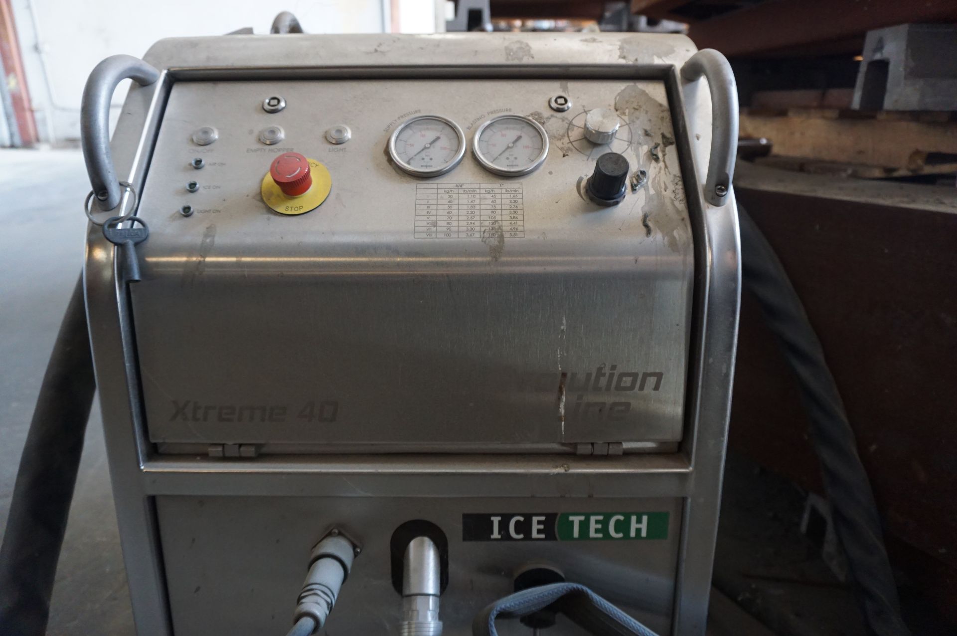 ICE TECH XTREME 40 3/4" INDUSTRIAL DRY ICE BLASTER, MACHINE NO 511710, S/N 15-11-53 - Image 2 of 3