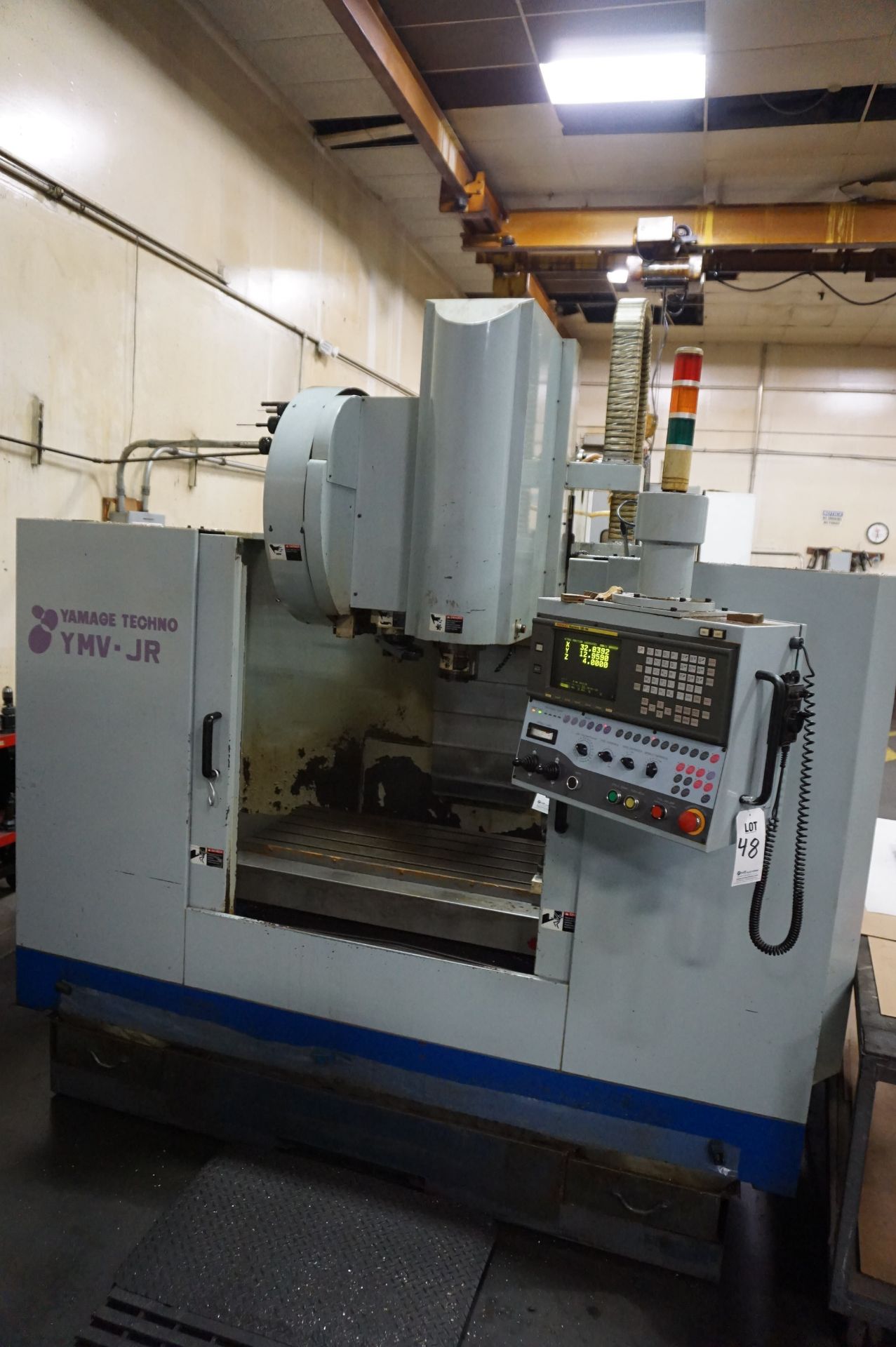 YAMAGE TECHO CORPORATION MODEL YMV-JR. VERTICAL MACHINING CENTER, FANUC 18-MCONTROL, HABOR OIL - Image 2 of 8