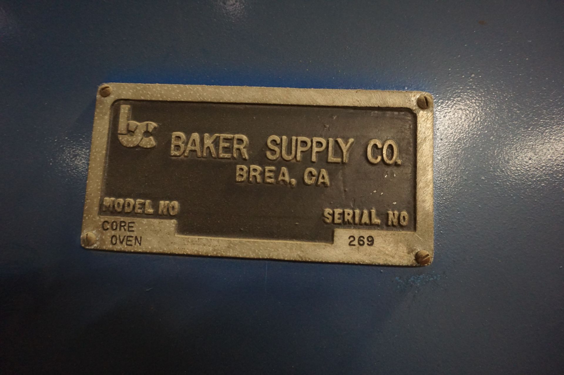 BAKER SUPPLY CORE OVEN S/N 269, 4' x 4' x 3' DEEP, AIR DOOR **Rigging provided exclusively by Golden - Image 3 of 4