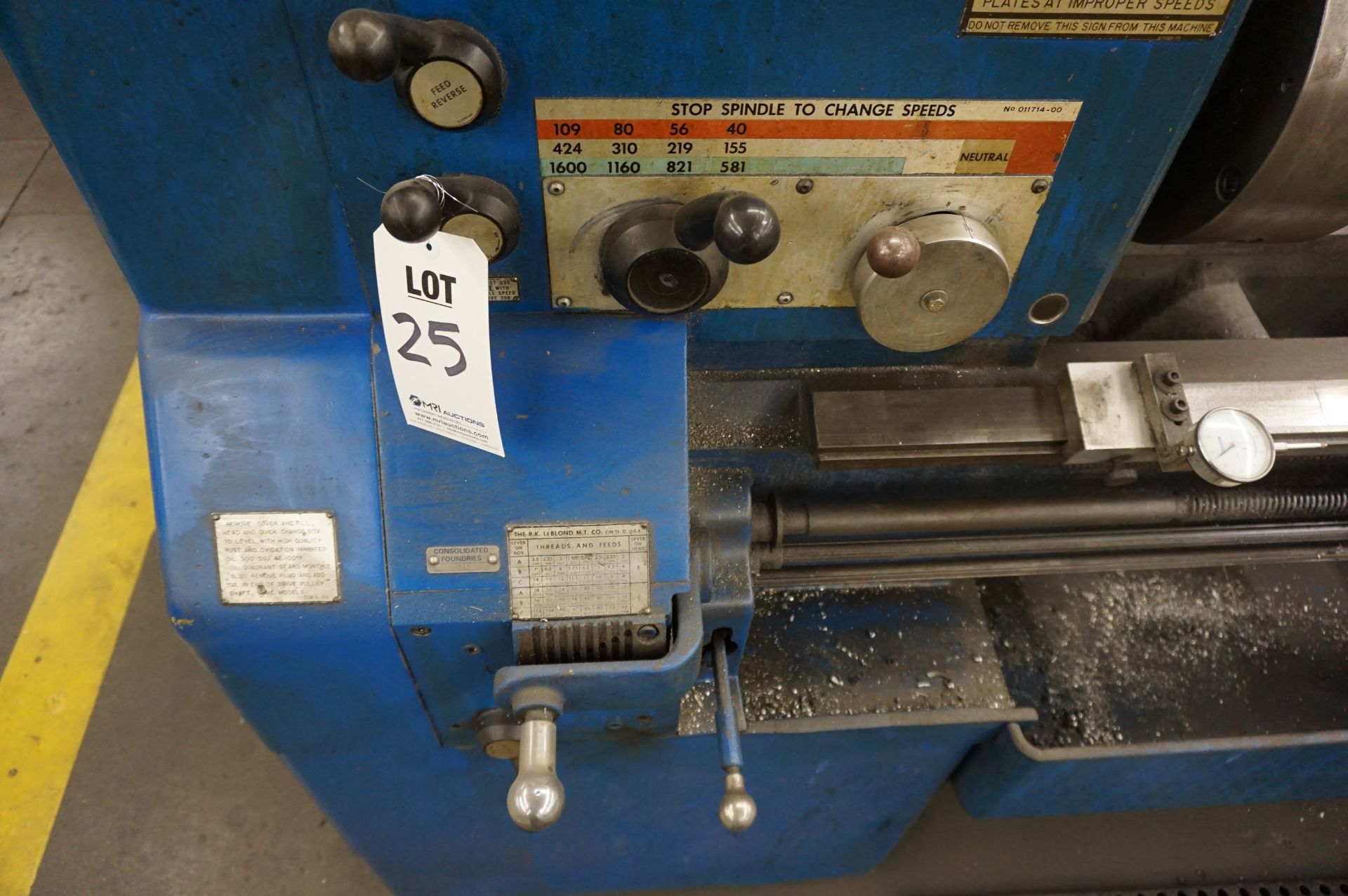 LEBLOND MACHINE LATHE, S/N 7E-2086 **Rigging provided exclusively by Golden Bear Services. Loading - Image 4 of 4