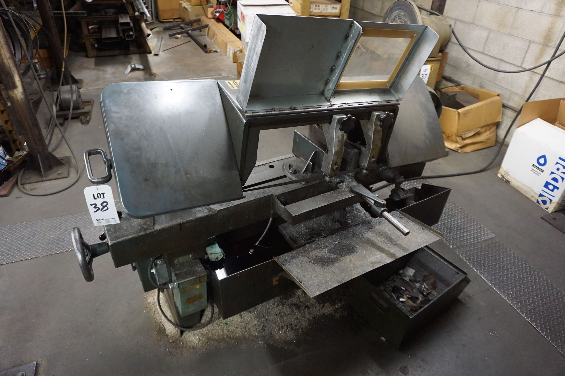 KALAMAZOO MODEL 9A-W METAL CUTTING BAND SAW, S/N 1596 **Rigging provided exclusively by Golden