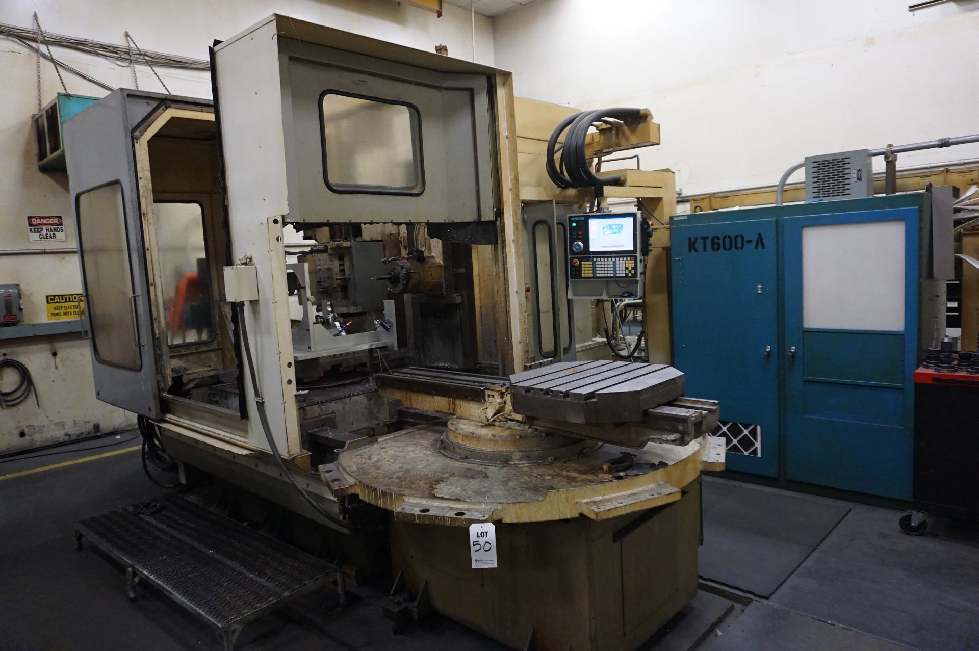 MS-TECH REFURBISHED KEARNEY AND TRECKER KT-600-A CNC HORIZONTAL MACHINING CENTER, S/N 8784258, MS-