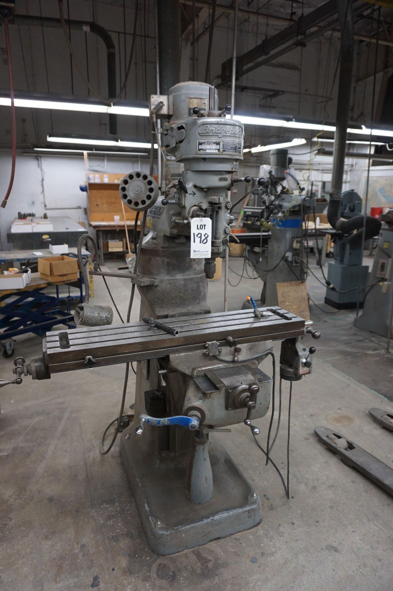 BRIDGEPORT MILLING MACHINE, S/N J152610 **Rigging provided exclusively by Golden Bear Services.