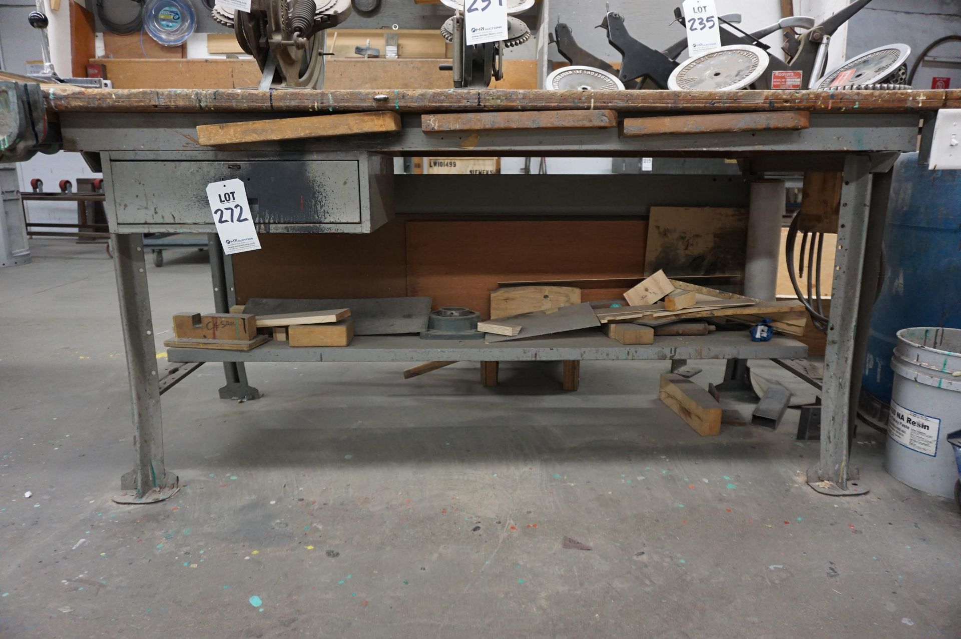 (2) 92" X 37" X 72", 92" X 37" X 80" WOODTOP WORKBENCH **Rigging provided exclusively by Golden Bear - Image 2 of 2