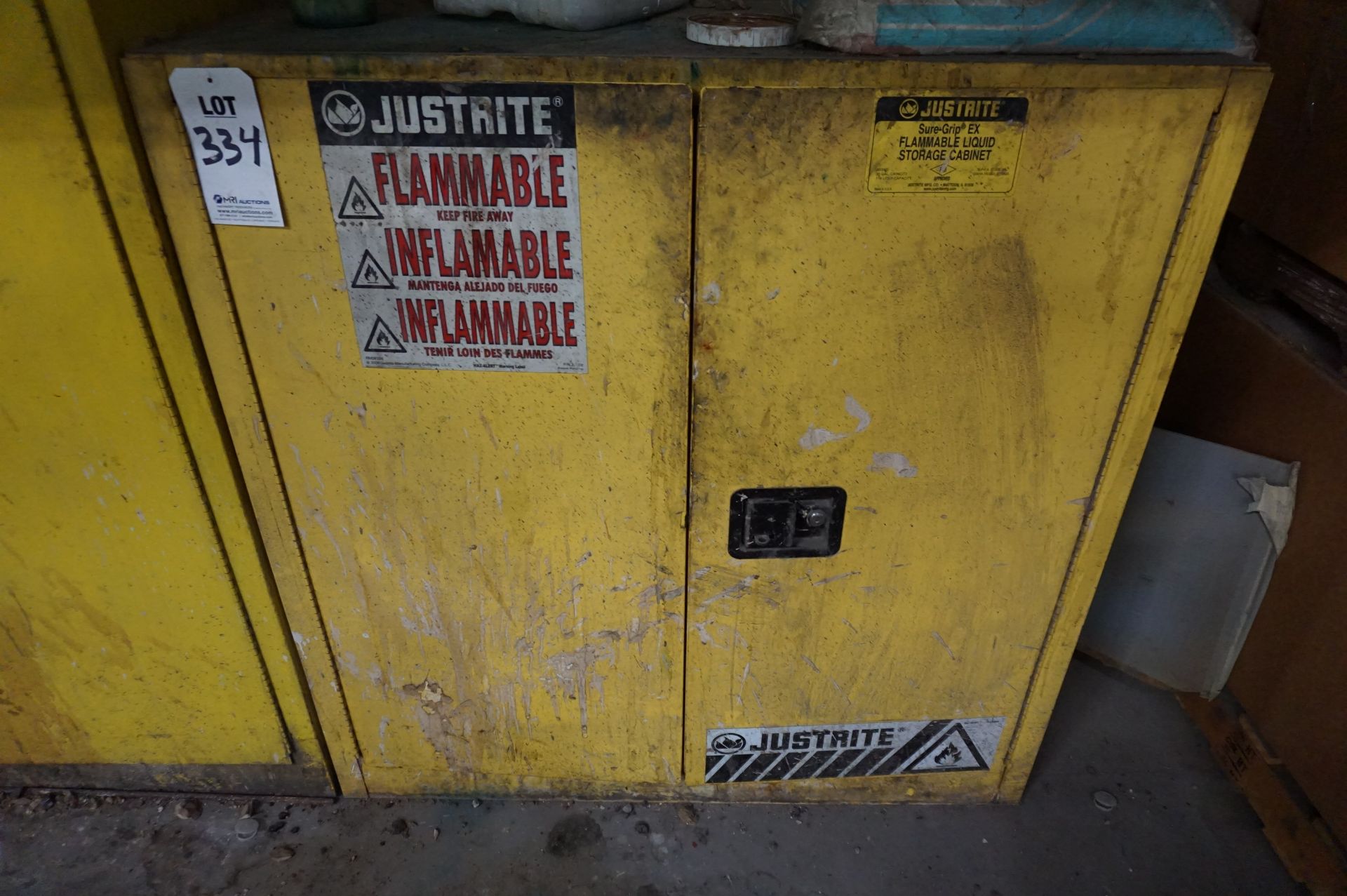 JUSTRITE SURE-GRIP EX 30-GAL FLAMMABLE CABINET **Rigging provided exclusively by Golden Bear