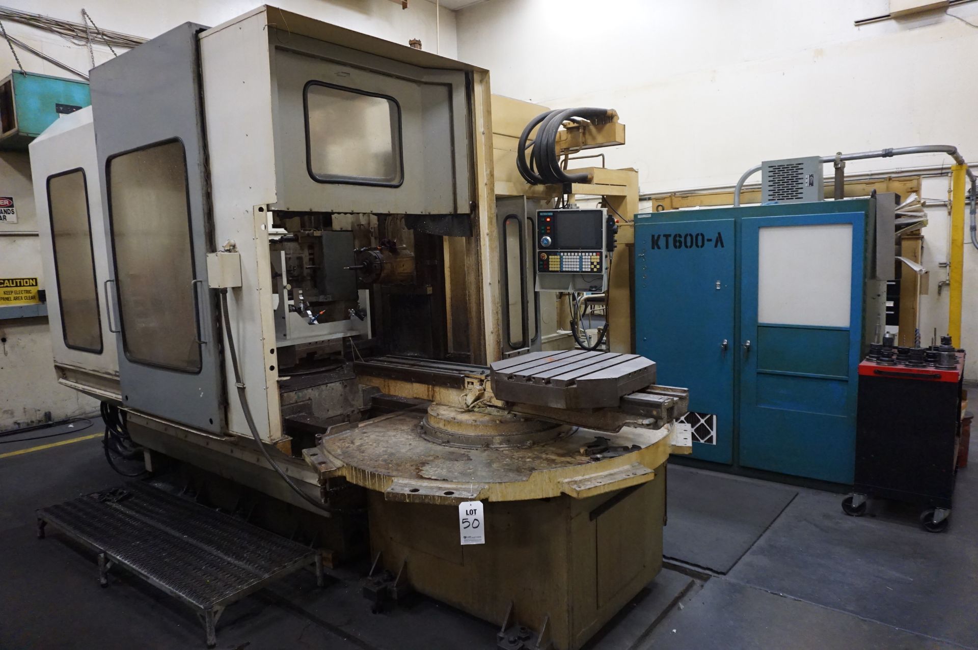 MS-TECH REFURBISHED KEARNEY AND TRECKER KT-600-A CNC HORIZONTAL MACHINING CENTER, S/N 8784258, MS- - Image 7 of 11