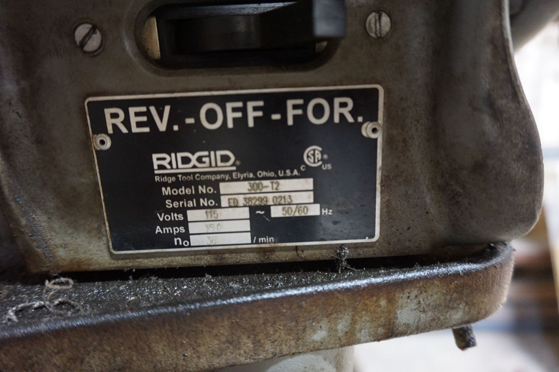 LOT TO INCLUDE: (1) RIDGID POWER DRIVE SYSTEM 300, MODEL 300-T2, S/N ED382990213, WITH STAND AND - Image 5 of 5