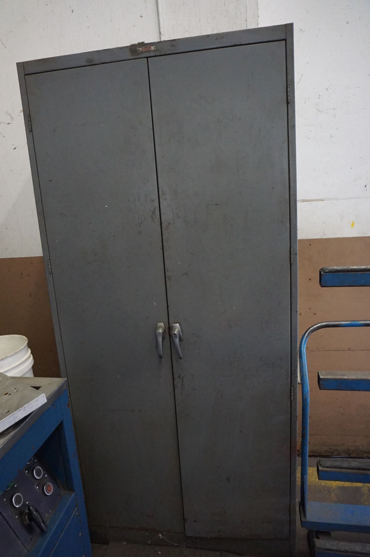 LOT TO INCLUDE: STEEL CAGE,147" X 151" X 60", MISC. STEEL CABINETS - Image 6 of 6