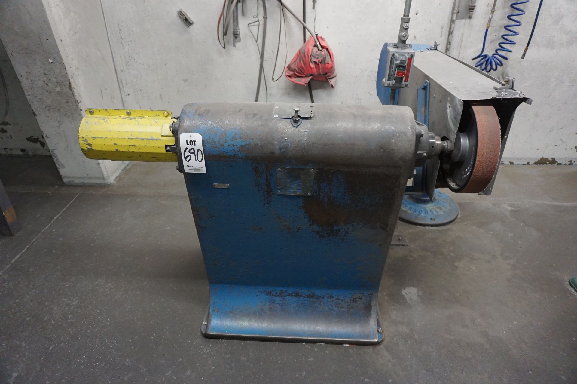 HEAVY DUTY INDUSTRIAL GRINDER/BELT SANDER, MAKE UNKOWN **Rigging provided exclusively by Golden Bear