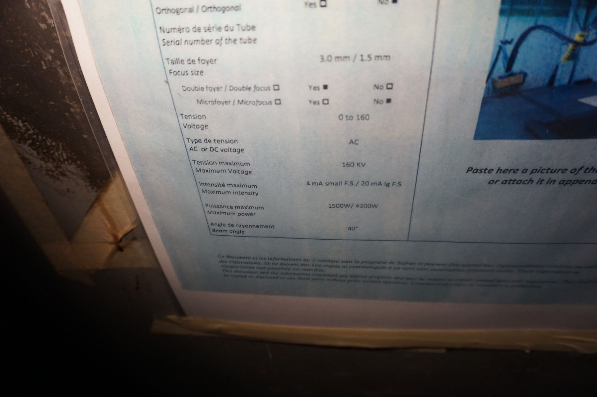 X-RAY MACHINE AND BOOTH WITH CONTENTS TO INCLUDE BUT NOT LIMITED TO: COMET MXR 160 X-RAY MACHINE, - Image 9 of 9