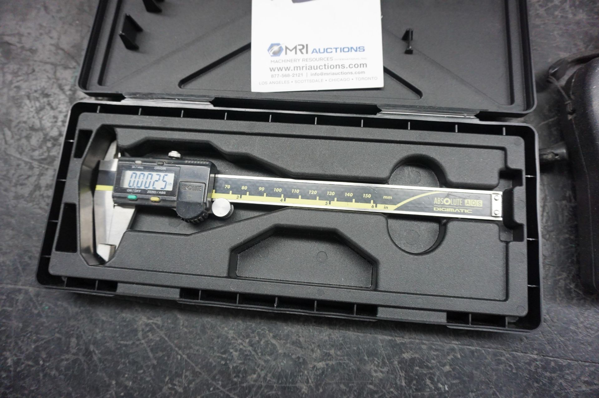 (1) 6" DIGITAL MITUTOYO CALIPER, (1) DANATRONICS EHC-08 ULTRASONIC THICKNESS GAGE - Image 2 of 3