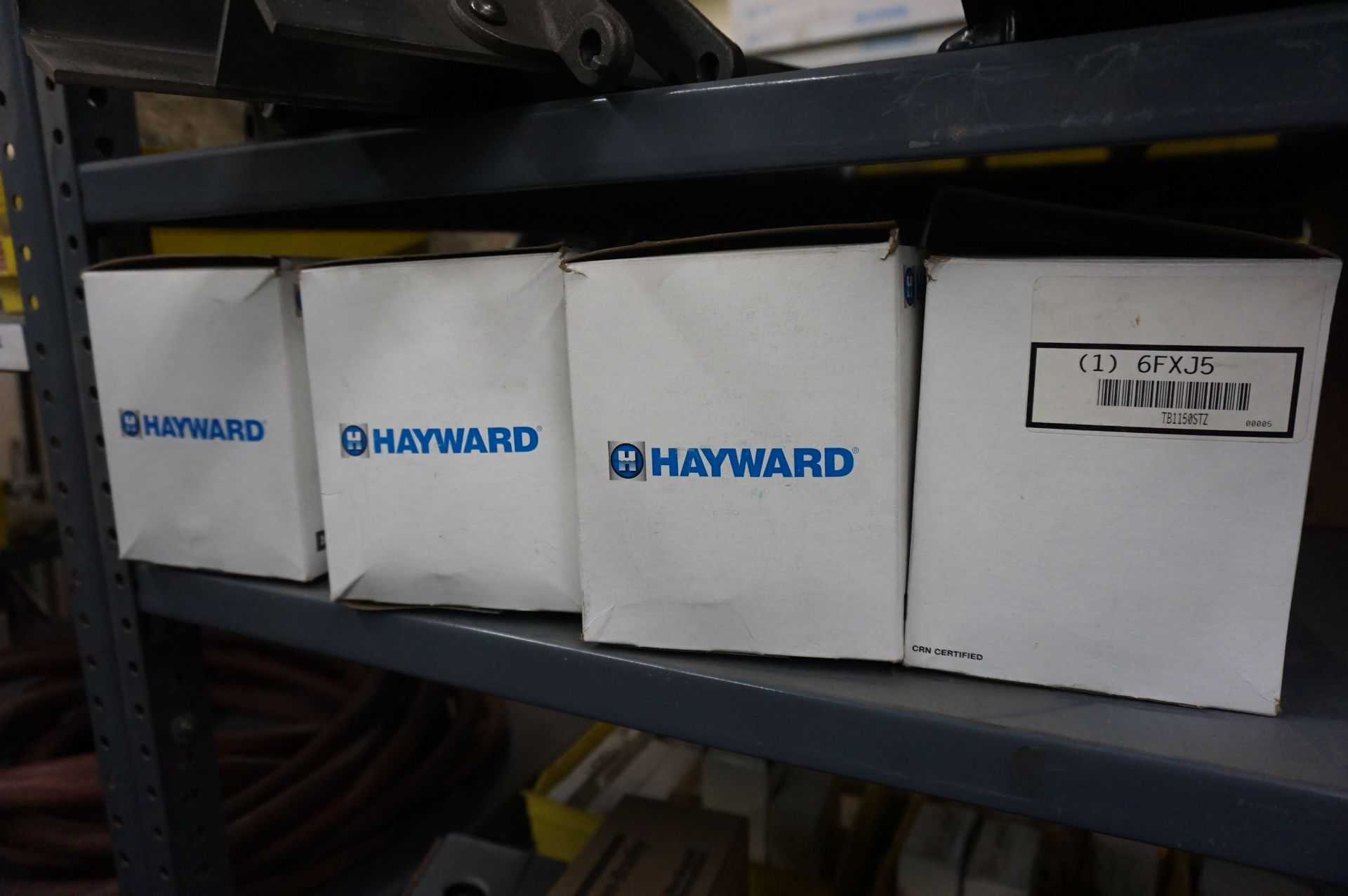SHELVING WITH CONTENTS TO INCLUDE BUT NOT LIMITED TO: HAYWARD 6FXJ5 SUPER PUMP, ALLEN BRADLEY 836 - Image 2 of 8
