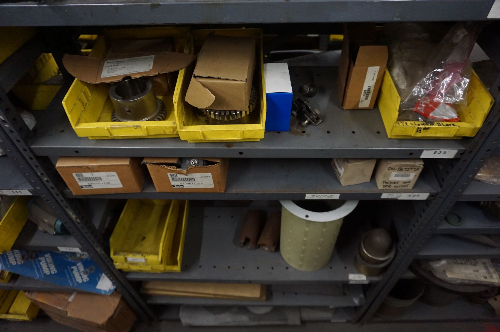 SHELVING WITH CONTENTS TO INCLUDE BUT NOT LIMITED TO: SPARE PARTS FOR TINKER OMEGA SAND MIXERS, - Image 3 of 8