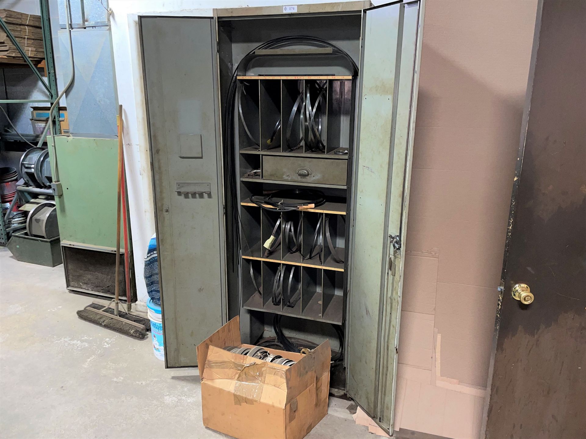 Cabinet including Contents of Band Saw Blades