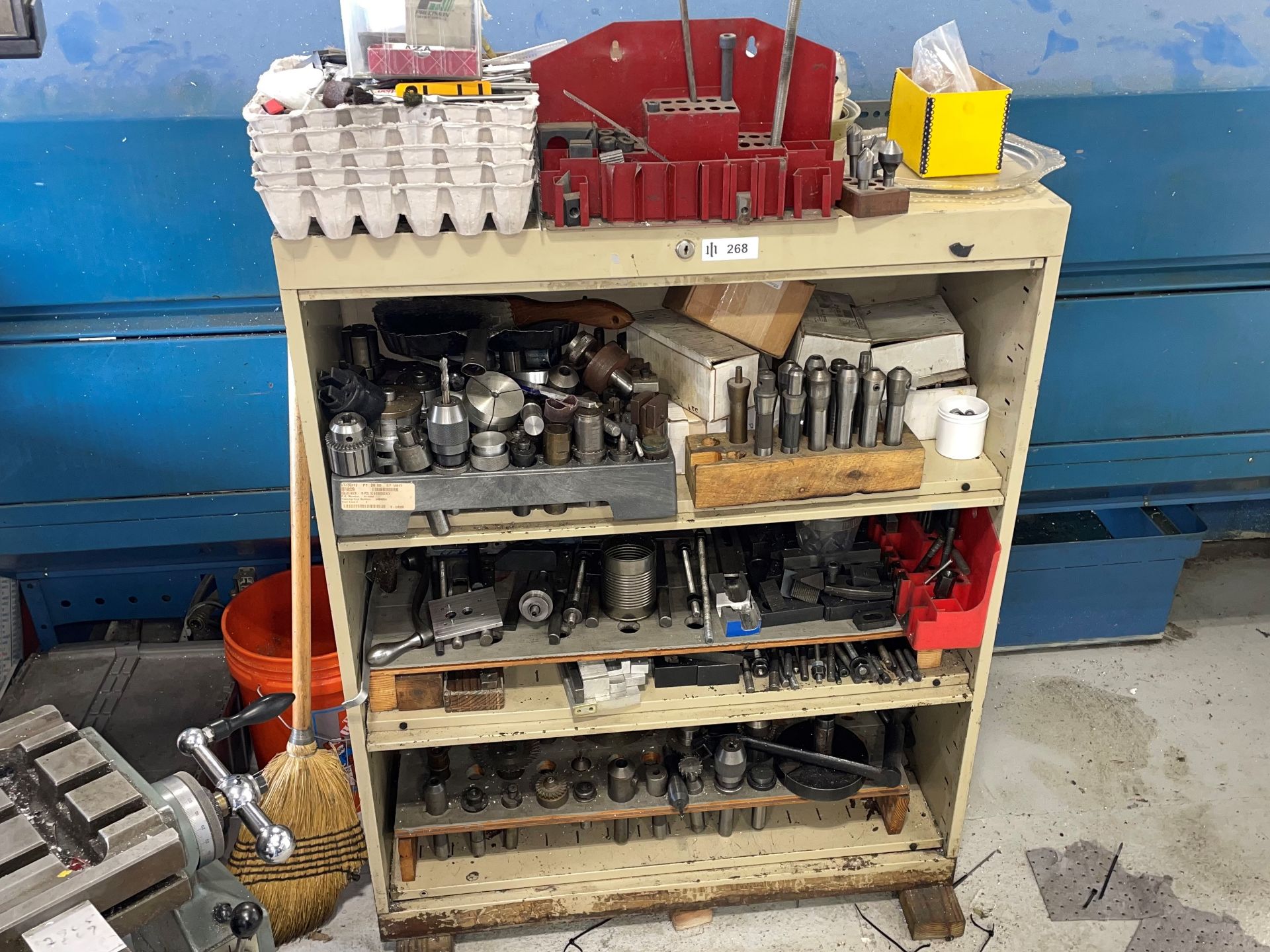 Metal Shelving Unit with Contents of Bridgeport Tooling and Accessories - Image 2 of 2