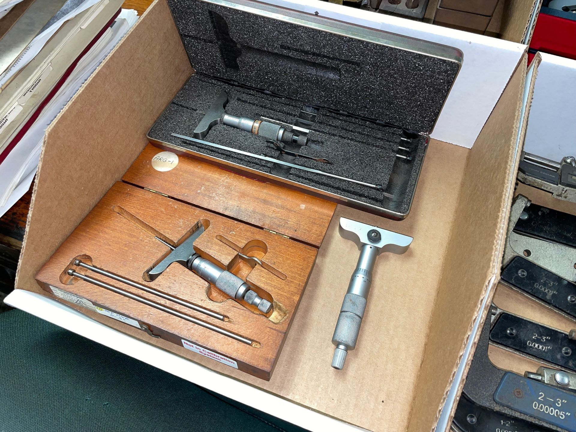 Lot with Various Depth Micrometers - Image 2 of 2