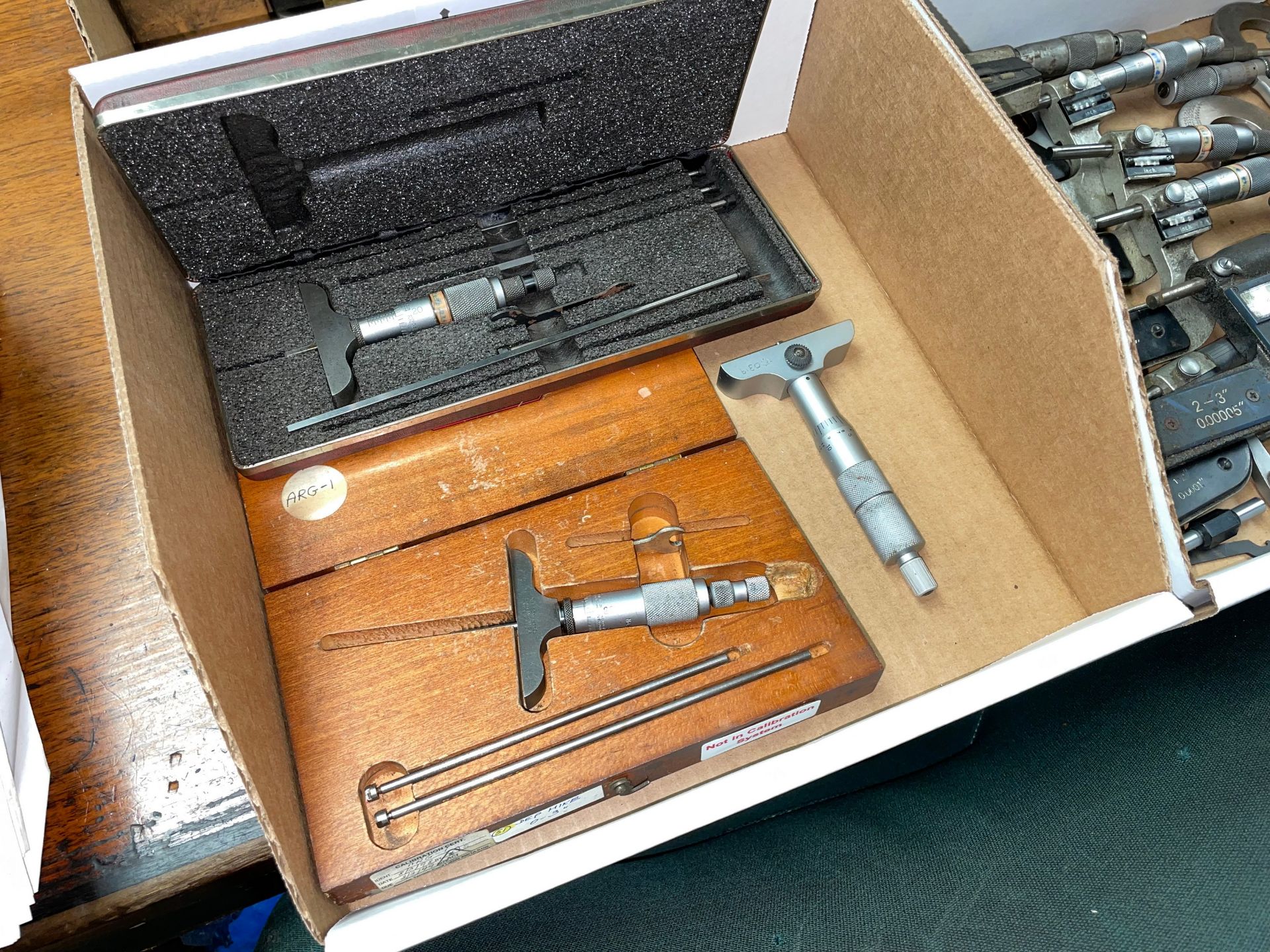 Lot with Various Depth Micrometers