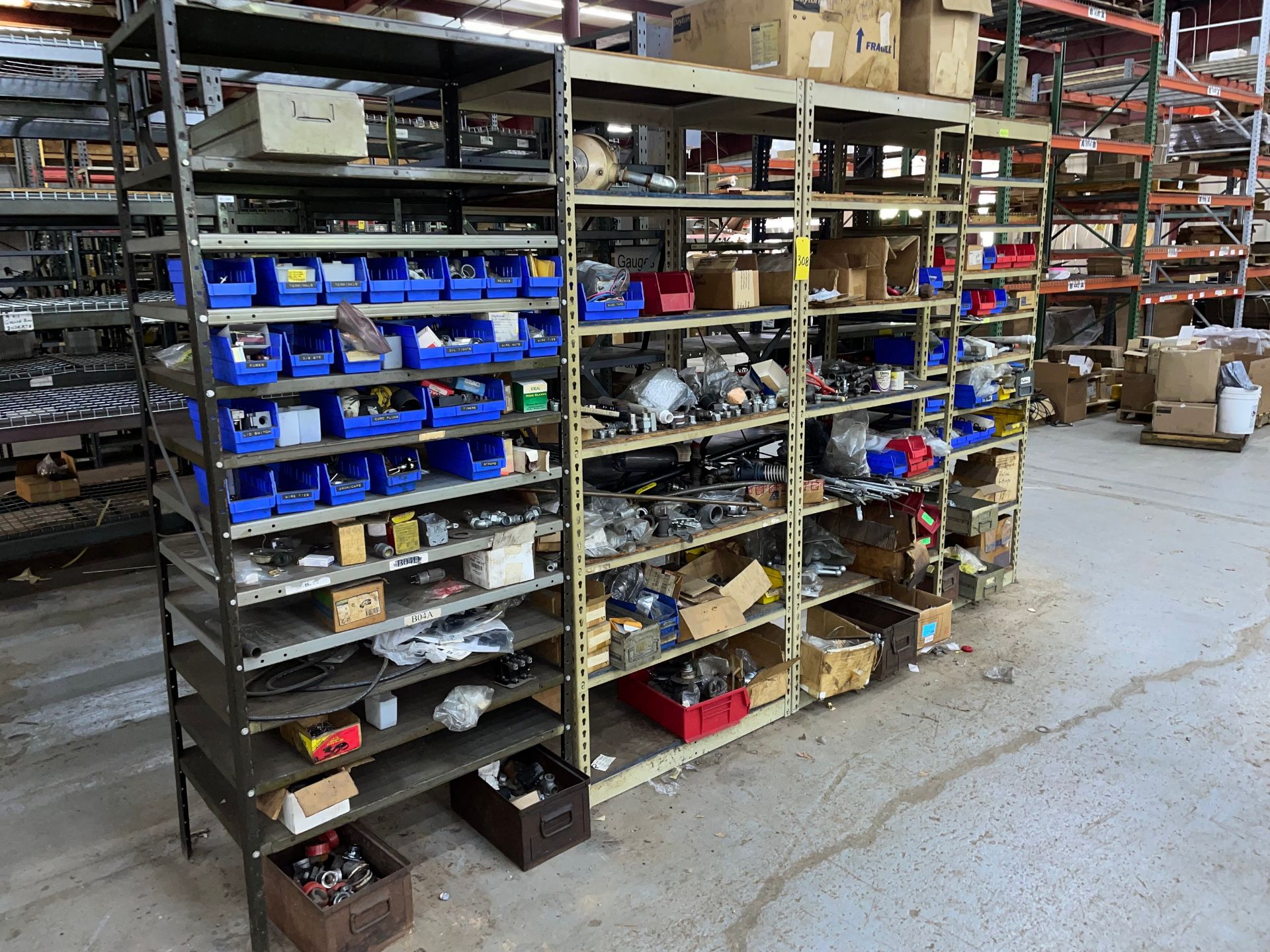 Lot with 4-Sections of Metal Shelving - Image 2 of 6
