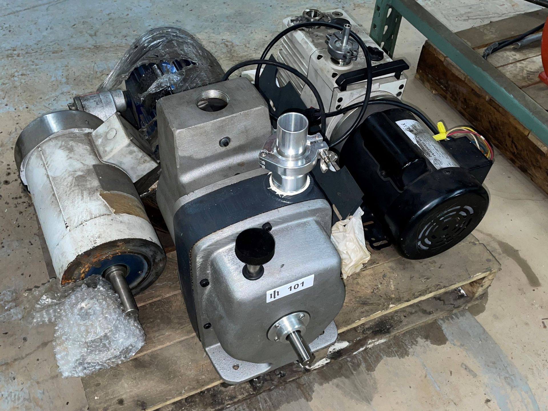 Pallet with Various Motors and Pumps