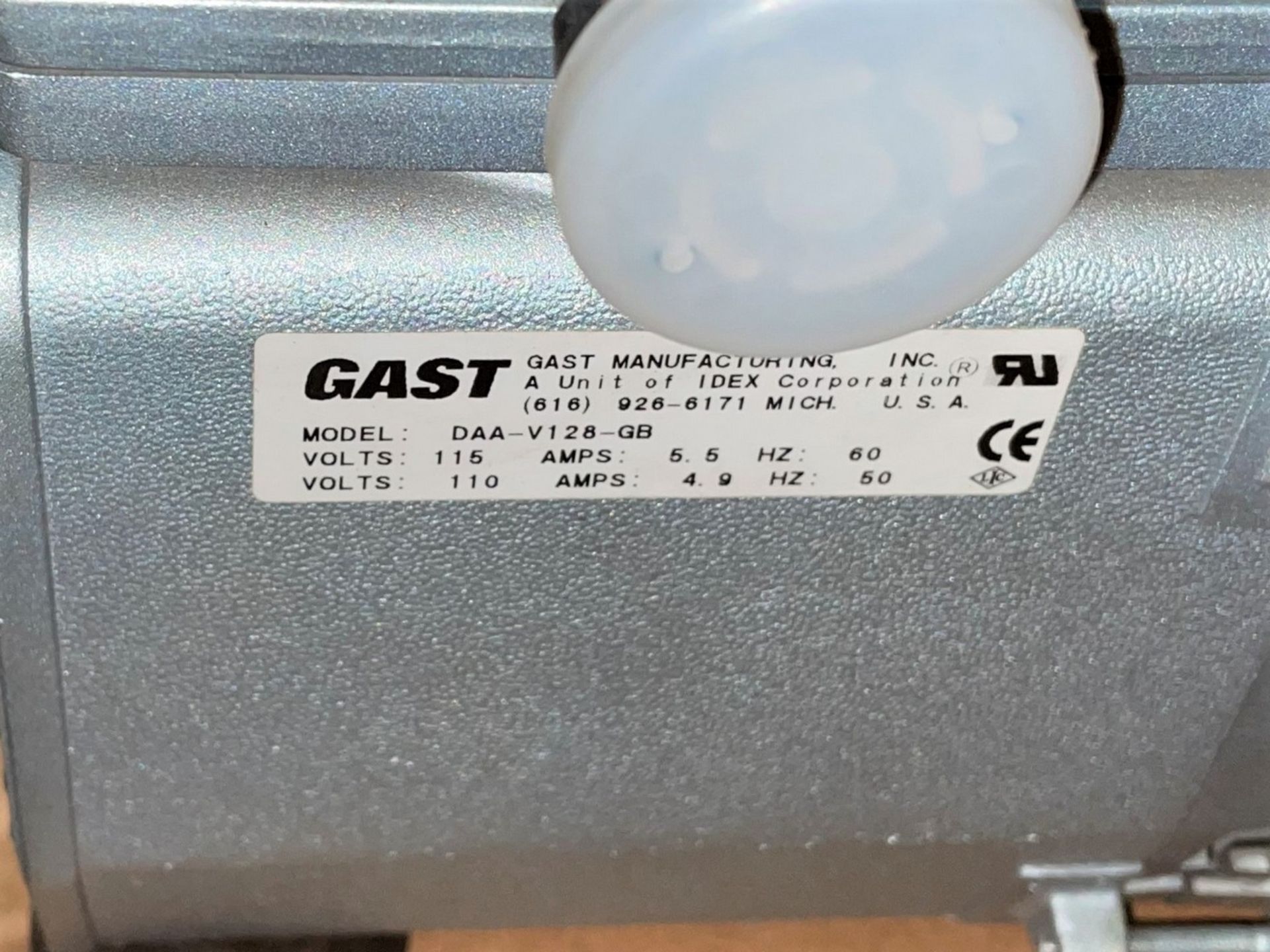 Gast Mdl. DAA-V128-GB Twin Cylinder Vacuum Pump - Image 3 of 3