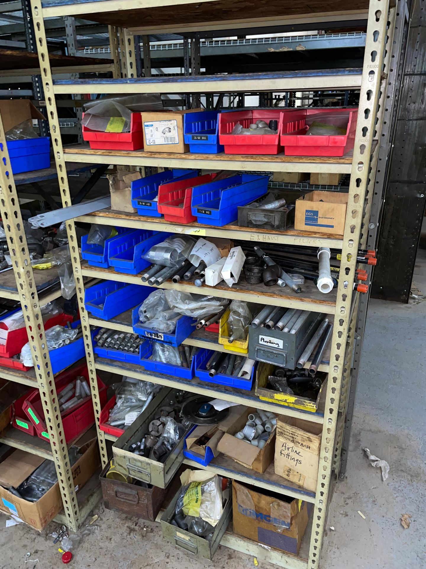 Lot with 4-Sections of Metal Shelving - Image 6 of 6