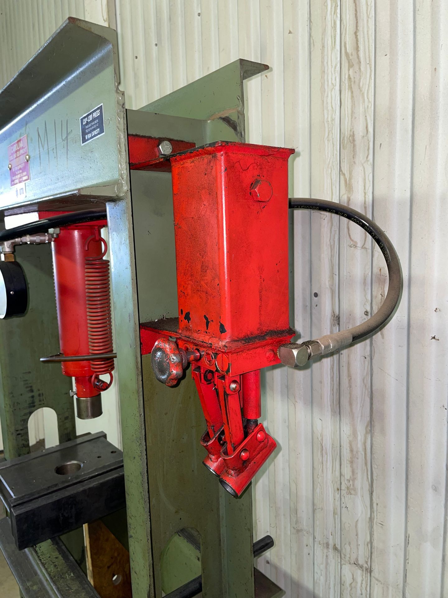 Carolina Mdl. CBP 1200 H-Frame Hydraulic Shop Press - Image 4 of 5