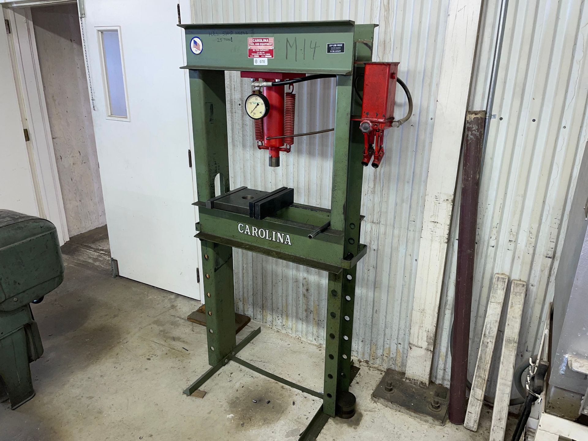 Carolina Mdl. CBP 1200 H-Frame Hydraulic Shop Press