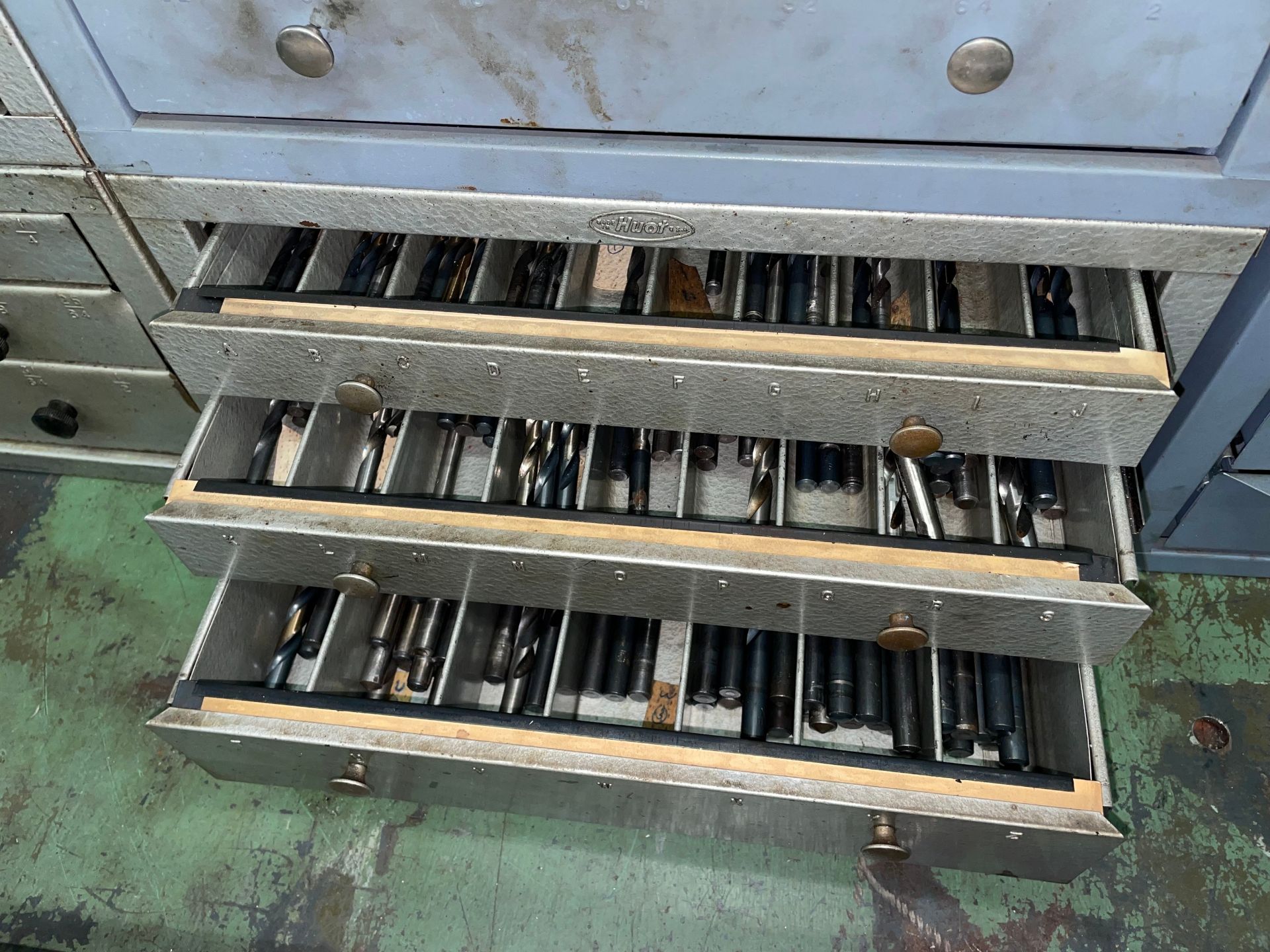 Lot with (2) Huot Drill Bit Cabinets with Contents - Image 3 of 4